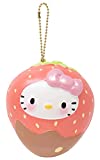 Sanrio Hello Kitty Fruit and Veggie Slow Rising Cute Squishy Toy Keychain Birthday Gifts, Party Favors, Stress Balls for Kids, Boys, Girls - Choco Dip Strawberry