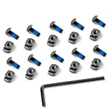 Braudel 10 Pack Unique & Safer Metric Camming T-Nut Replacement Set with Thread Locking Screws, Wrench and Nuts, Hardware for Standard Rail Systems (10 x Screws, 10 x Nuts and 1xWrench)