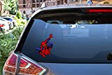 Rainbow Animated Design Spider Man Car Truck Laptop Book Water Bottle Bumper Sticker Decal 4.5 Inches