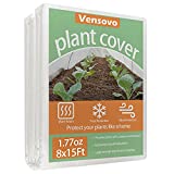 vensovo Plant Covers Freeze Protection Blanket - 8Ft×15t 1.77oz Frost Blanket Fabric for Plant Floating Row Cover and Winter Protection