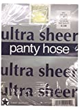 Ultra Sheer Pantyhose - 3 Pairs (Queen Size ( 162-240 lbs ), Off White)