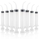 Dental Syringe 8pcs 12cc Disposable Curved Syringe Irrigation Syringe with Curved Tip