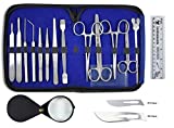 DR Instruments-DR78662 36 Pcs Comprehensive Dissection Kit – Made with Surgical Stainless Steel. Ideal for Biology, Anatomy, Botany, and Veterinary Students and Faculty with Deluxe Case