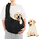 SUMBLIME Pet Sling Carrier for Dog Cat - Fit 20 Pounds Small, Medium, Large Dog, Larger Size Hand Free Carrier Bag for Daily Walk, Outdoor & Indoor Activity, Weekend Adventure