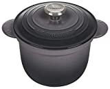 Le Creuset Enameled Cast Iron Rice Pot with Lid & Stoneware Insert, 2.25 qt., Oyster