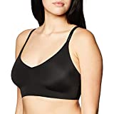 Calvin Klein Women's Invisibles Wirefree Lightly Lined Triangle Bralette, black, L