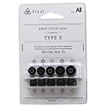 Final Audio Black Silicone Eartips Compatible with 1More, AKG, Audio-Technica, Beats by Dre, Campfire Audio, Empire Ears, Sony (5-Pairs, Multi)