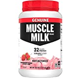 Muscle Milk Genuine Protein Powder, Strawberries 'N Creme, 32g Protein, 2.47 Pound, 16 Servings