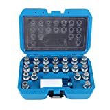 BELEY 21pcs Wheel Lock Key Removal Kit for BMW and Mini Series, Wheel Anti-Theft Lock Lug Nuts Screw Remover Socket Tool Set with 1/2 inch (12.7mm) Socket Adapter