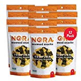 Tempura Original Crispy Seaweed Snacks by Nora | Asian Snack | Low-Sugar, Vegan, Non-GMO Verified | 12-Pack