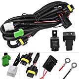 HUIQIAODS H11 880 881 H9 Fog Light Lamp Wiring Harness Socket Wire Connector with 40A Relay & ON/Off Switch Kits Fit for LED Work Lamp Driving Lights Etc