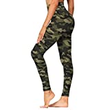 GAYHAY High Waisted Leggings for Women - Soft Opaque Slim Tummy Control Printed Pants for Running Cycling Yoga