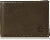 Timberland Men's Leather RFID Blocking Passcase Security Wallet, Dark Brown, One Size