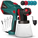 Scuddles Paint Sprayer, 1200 Watt HVLP Paint Gun For Home and Outdoors Includes 5 Nozzle, And Additional Items Lightweight And Easy To Use
