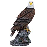 Agatige Simulation Eagle Garden Ornament, Resin Lawn Carved Statue for Outdoor Decoration