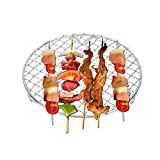 Agatige 7 Inch Cooling Racks for Cooking and Baking, Stainless Steel Round Roasting Rack for BBQ
