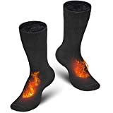 Bymore 2 Pairs Thermal Socks for Men,Heated Socks for Women, Warm Thick Winter Socks Insulated Cold Weather