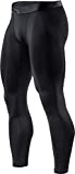 TSLA Men's Compression Pants, Cool Dry Athletic Workout Running Tights Leggings with Pocket/Non-Pocket, Hyper Control Pants Black, Large
