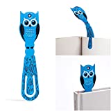 Flexilight Reading LED Book Light, Clip on Lamp, Night Torch for Reading in Bed, 2 in 1 Slim Bookmark Powerful Compact Adjustable Flexible Travel Bed Night Gift Batteries Included (Pal Owl)