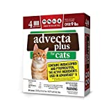 Advecta Plus Flea Protection for Large Cats, Long-Lasting and Fast-Acting Topical Flea Prevention, 4 Count