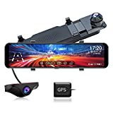 JOMISE G810 Mirror Dash Cam for Cars, FHD 1080P 11" Touch Screen Front and Rear Dual Lens Dash Camera, Enhanced Night Vision with Sony Starvis Sensor, GPS, G-Sensor, Parking Assistance, Loop Recording
