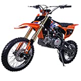 X-Pro 140cc Dirt Bike Pit Bike Kids Dirt Pitbike 140 Dirt Pit Bike(Black)