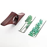 Willobia Thumb Book Page Holder - Natural Walnut Wood Book Opener with 2 Magnetic Bookmarks - Reading Accessories for Book Lovers - Great Gift for Bookworms, Teachers, Students (Medium)