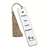 Inspirational Bookmark with Tassel Book Lover Gifts for Men Women Reader Bookmarks Gift for Him Her Boys Girls Daughter Son Graduation Birthday Christmas Reading Book Club Gift for Student Friend