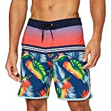 Hurley Men's Phantom Paradise Birds 18 in. Boardshorts Coastal Blue 32