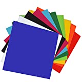 XLNTTECH 10 Pieces & 10 Colored Acrylic Plastic Sheet 12 x 12 Inch (.118" Thick)（no-Transparent), for Signs, DIY Projects