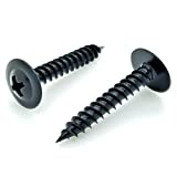 SNUG Fasteners SNG1078 100 Qty #8 x 3/4" Black Phillips Modified Truss Head Wood Screws, Count