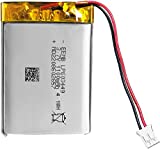 EEMB Lithium Polymer Battery 3.7V 1100mAh 603449 Lipo Rechargeable Battery Pack with Wire JST Connector for Speaker and Wireless Device- Confirm Device & Connector Polarity Before Purchase