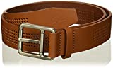Lacoste Men's Perforated Leather Belt W/Roller Buckle, Tan, 32