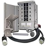Connecticut Electric EGS107501G2KIT EmerGen EGS107501G2 Manual Transfer Switch Kit 30 Amp, 10-Circuit, 7500 Watts, For Portable Generator