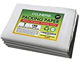 Packing Paper 150 Sheets(7 LB) for Moving Newsprint Paper Packing Supplies for Wrapping Shipping and Moving 31 in x 21.5 in, 48GSM (150 Sheets, 7 LB)