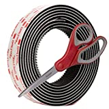 3M Dual Lock Reclosable Fastener 250 Black, 1 in x 10 Ft with Bonus Scotch 1428 Multi Purpose Scissors