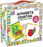 Briarpatch The World of Eric Carle ABC/123 2-Sided Floor Puzzle, Multi