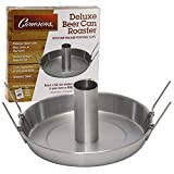 Beer Can Roaster - Stainless Steel Chicken Beeroaster Deluxe with Recipe Guide - Cooks Meat and Vegetables at same time