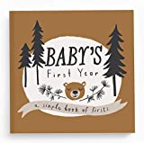 Lucy Darling Little Camper Baby Memory Book - First Year Journal Album To Capture Precious Moments - Milestone Keepsake For Boy Or Girl - Baby Shower Gift - Made In USA