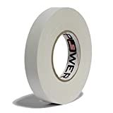 Professional Premium Grade Gaffer Tape - White 1 in x 60 Yds - Heavy Duty Pro Gaff Tape - Secures Cables, Holds Down Wires Leaves No Sticky Residue Easy to Tear, Multipurpose, Better Than Duct Tape