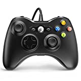 Wired Controller for Xbox 360, YAEYE Game Controller for Xbox 360 with Dual-Vibration Turbo for Microsoft Xbox 360/360 Slim and PC Windows 7,8,10