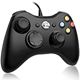 Wired Controller for Xbox 360, FOCOLABU PC Game Wired Controller for Microsoft Xbox 360 and Windows PC (Windows 10/8.1/8/7) with Double Vibration and Ergonomic Wired Game Xbox Controller