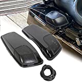 ECOTRIC Pair Saddlebags Speaker Lids Compatible with Harley Davidson 2014-2019 Touring Models FLT, FLHT, FLHTCU, FLHRC, Road King, Road Glide, Street Glide, Electra Glide, Ultra-Classic