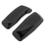 US Stock Moto Onfire Saddlebag Speaker Lids, Dual 6x9 inch, Vivid/Glossy Black, Audio Lid Fit for 2014 2015 2016 2017 2018 2019 2020 2021 Harley Touring Road Glide, Street Glide Special