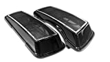 Bagger Brothers BB-HD1584-SBL-C Black Speaker Lid (Dual 6"x9" with Metal Grill & Chrome Trim for 1996-2013 Harley Davidson Touring Models)