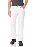 Dickies Men's Relaxed Straight Flex Painter's Pant, White, 36W x 30L