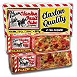 Claxton Fruit Cake - 2-1 Lb. Regular Recipe - Packed in New, Claxton 2-1 Lb. Gift Carton