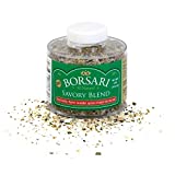 Borsari Savory Seasoned Salt Blend - Gourmet Sea Salt With Fresh Herbs and Spices - Gluten Free All Natural Keto Friendly All Purpose Seasoning With Thyme and Lavender - 4 oz Shaker Bottle