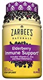 Zarbee's Naturals Elderberry Immune Support with Vitamin C & Zinc, Natural Berry Flavor, 60 Count