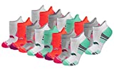 Saucony Women's Performance Heel Tab Athletic Socks (8 & 16 Pairs), Assorted Light (16 Pairs), Shoe Size: 5-7